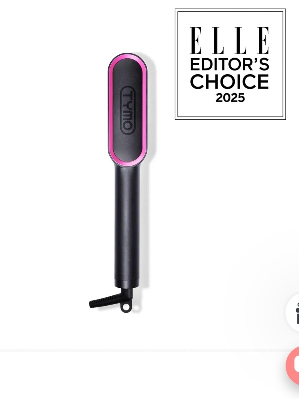 TYMO Pink & Black Travel Styling Brush